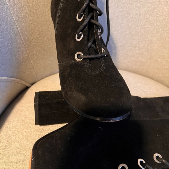 Vince Camuto Lace Up Booties - Picture 6 of 6